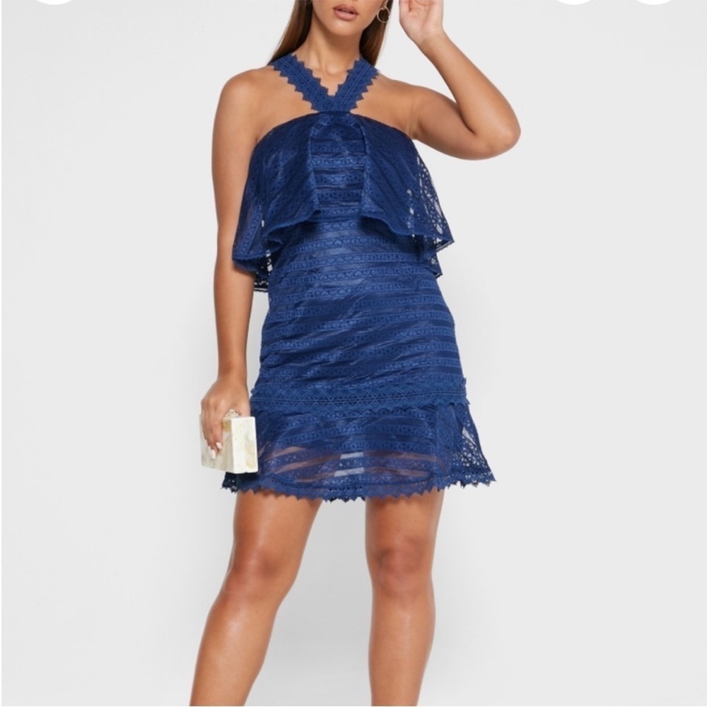 Foxiedox Lucy Ruffle Lace Dress‎